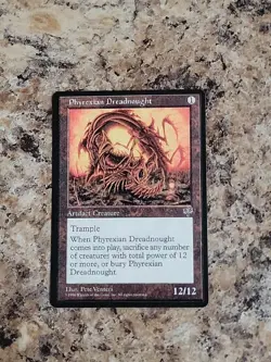Phyrexian Dreadnought Mirage Playtest Sticker Free Shipping - Image 2