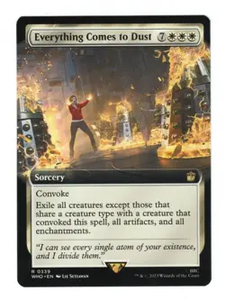 MTG - Everything Comes To Dust - Normal Extended Art - Doctor Who - Near Mint - Image 1