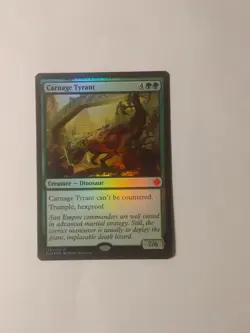 1x Carnage Tyrant - Promo Pack Light Play, English Planeswalker Stamped MTG Magi - Image 1