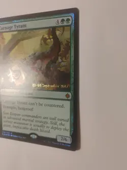 1x Carnage Tyrant - Promo Pack Light Play, English Planeswalker Stamped MTG Magi - Image 2