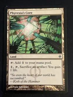 1x Phyrexia's Core (165) New Phyrexia LP MTG Magic the Gathering x1 MKE - Image 1