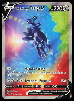 Origin Forme Dialga V 177/189 Alternate Full Art Astral Radiance Pokemon Card - Image 1
