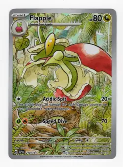Pokemon TCG Flapple Illustration Rare Card Surging Sparks Series 210/191 NM - Image 1