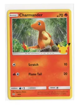 Charmander 9/25 Pokemon McDonald's 25th Anniversary Promo TCG - Image 1