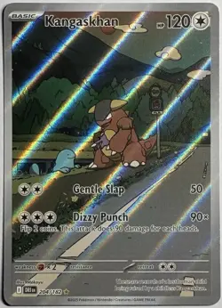 2025 Pokemon TCG Destined Rivals Kangaskhan 204/182 Illustration Rare Holo - Image 1