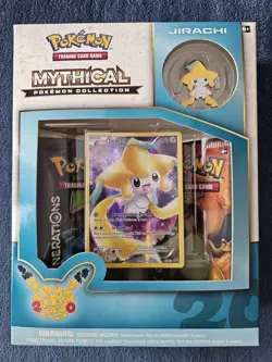 Pokemon TCG 20th Anniversary Jirachi Mythical Pokemon Collection Box - Image 1