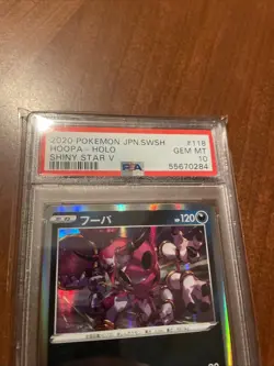 Pokemon card Hoopa 118/190 R 2020 Japanese Pokemon TCG Holo PSA 10 Low Pop - Image 2