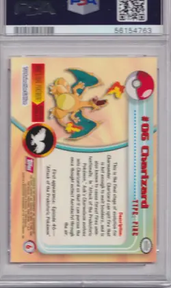 Pokemon-1999 TOPPS Pokemon T.V. Charizard PSA 8 (549) - Image 2