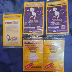 Set of 5 SEALED Black Star Promo WB Movie Pokemon Cards - Image 1