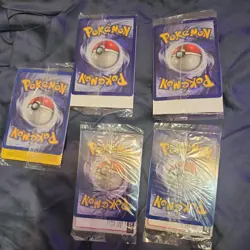 Set of 5 SEALED Black Star Promo WB Movie Pokemon Cards - Image 3
