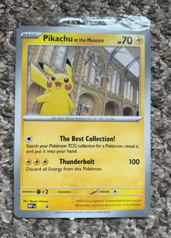 Pikachu At The Museum Natural History Museum Promo Oversized Pokemon Card Sealed - Image 1