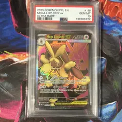 Pokemon TCG - Mega Lopunny ex #115 2025 PFL Ultra Rare PSA 10 - Image 1