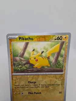 Pikachu 025/165 Cosmos Holo Scarlet & Violet 151 Costco Pokemon Tcg Card NM - Image 2