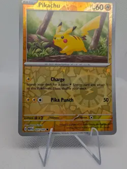Pikachu 025/165 Cosmos Holo Scarlet & Violet 151 Costco Pokemon Tcg Card NM - Image 3