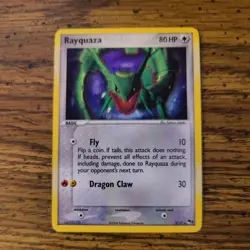 Pokemon TCG Rayquaza Holo Rare Card 3/17 Pop Series 1 Promos NM Condition - Image 1