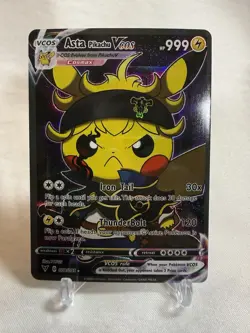 Pokemon Asta Pikachu VCOS 008/055 Cosmax Full Art Holo English TCG - Image 1