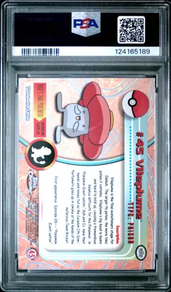 2000 TOPPS CHROME POKEMON T.V. #45 VILEPLUME PSA 10 - Image 2