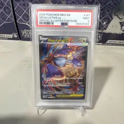 2025 POKEMON MEGA EVOLUTION SPECIAL ILLUSTRATION RARE #181 MEGA LATIAS EX PSA 9 - Image 1