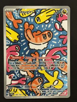 Tatsugiri 186/167 Illustration Rare Holo Pokemon TCG Twilight Masquerade NM - Image 1