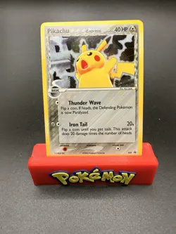 Pokemon Pikachu TCG Delta Species Holo Black Star Promo Card 35 NM Swirl - Image 1