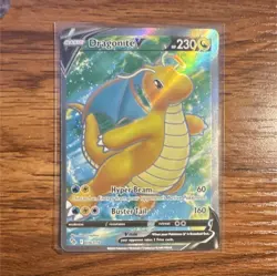 Dragonite V 076/078 Ultra Rare Full Art Holo Pokemon GO - Image 1