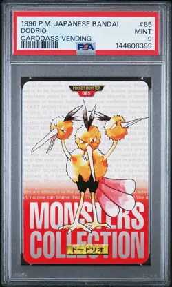 PSA 9 2026 CERT POP 16 DODRIO 1996 POKEMON JAPANESE BANDAI CARDDASS VENDING #85 - Image 1