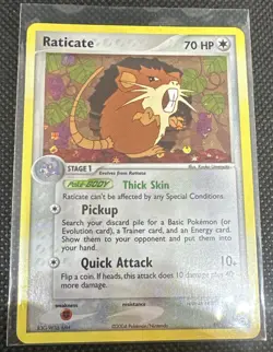Pokemon Card - Raticate FireRed & LeafGreen 48/112 Reverse Holo With Swirl (LP) - Image 1