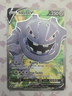 Steelix v Full Art 176/185 Vivid Voltage Ultra Rare NM/M Condition Pokemon Tcg - Image 1
