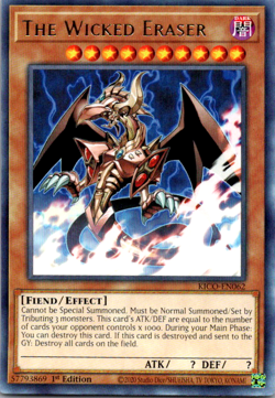 The Wicked Eraser - KICO-EN062 - Rare - NM/VLP - Yugioh - 1st ed - Image 1