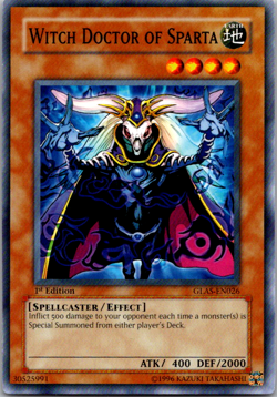 Witch Doctor of Sparta - GLAS-EN026 - NM/VLP - Common - 1st ed - Yugioh - Image 1