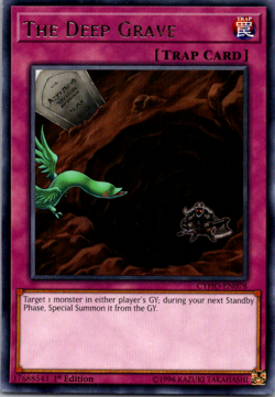 The Deep Grave - CYHO-EN078 - Rare 1st Edition Yugioh - Image 1