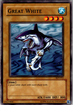 Great White SDY-011 Starter Deck Yugi Unlimited Common Yu-Gi-Oh! - Image 1