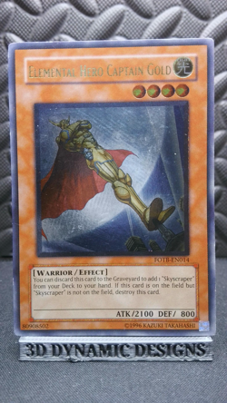 | Yugioh Elemental Hero Captain Gold FOTB-EN014 Ultimate Rare PL 🔥 | - Image 1