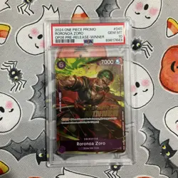 Zoro OP06 2024 One Piece Roronoa Zoro #045 OP06 Pre-Release Winner PSA 10 - Image 1