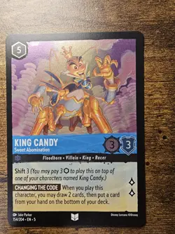FOIL - King Candy Sweet Abomination - 154/204 Uncommon Disney Lorcana TCG NM - Image 1