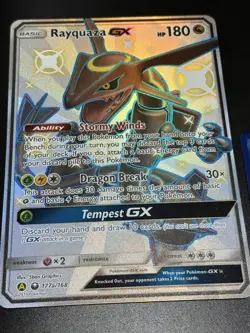 Shiny Rayquaza GX JUMBO Oversized Card 177a/168 Hidden Fates Promo - Image 1