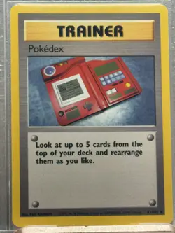 Pokedex Trainer Card 87/102 Pokemon TCG Base Set Uncommon 1999 - Image 1