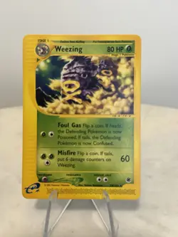 Pokemon TCG Expedition Weezing Card 70/165 Non-Holo Rare - Image 1