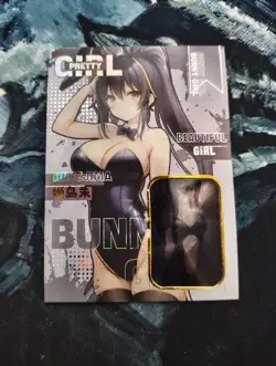 Cute Anime Girl Collectable Trading Card. Waifu Card - Image 1