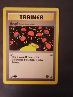 Pokemon Card Team Rocket 1st Edition Regular Finish Sleep! 79/82 - Image 3
