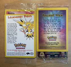 NEW Pokemon Movie 2000 Lot of 2 Sealed Promo Cards (1) Ancient Mew + (1) Moltres - Image 2