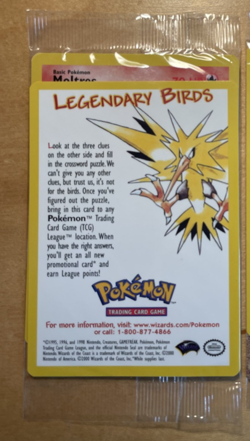 NEW Pokemon Movie 2000 Lot of 2 Sealed Promo Cards (1) Ancient Mew + (1) Moltres - Image 3