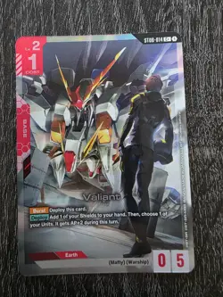 Valiant ST08-014 C+ Flash of Radiance Textured Foil Gundam Card Game NM/M - Image 1