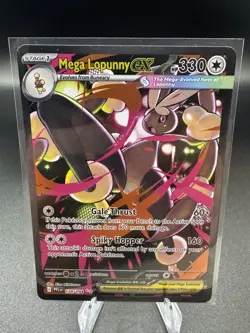 ENGLISH Mega Lopunny EX SIR 128/094 Phantasmal Flames Pokemon Card - Image 1