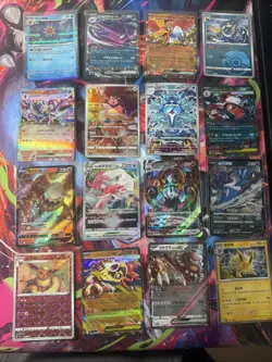 Pokemon 16 Card Lot nm V Max Mega Amazing Ex HOLO Rare Hits Only F15 - Image 1