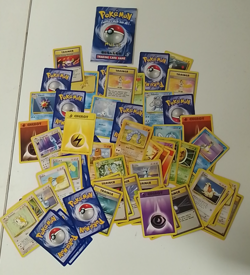 Over 60 Vintage Collectable Pokemon Cards & Trading Game Rules Version 2 Book - Image 1