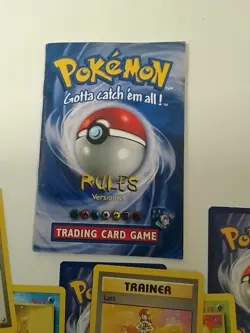 Over 60 Vintage Collectable Pokemon Cards & Trading Game Rules Version 2 Book - Image 5