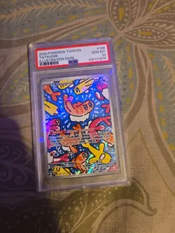 Pokemon TCG Tatsugiri Twilight Masquerade Illustration Rare Card 186/167 PSA - Image 1