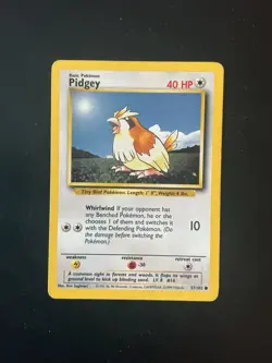 Pokemon Pidgey Vintage Card Base Set #57/102 Wotc 1999 - Image 1