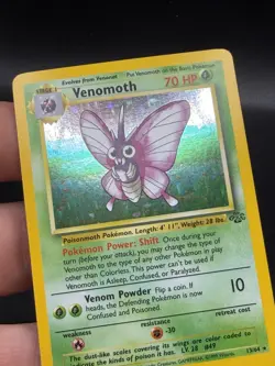 Venomoth Holo Rare 13/64 Jungle Set WOTC Pokemon Card LP EM3 - Image 3